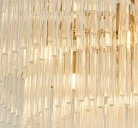Итальянский дизайн подвесной люстры для высоких / низких потолков в золотом цвете