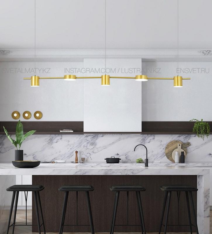 Золотая простая светодиодная люстра для кухонного островка, обеденный бар, офис, кофе, ресторан.